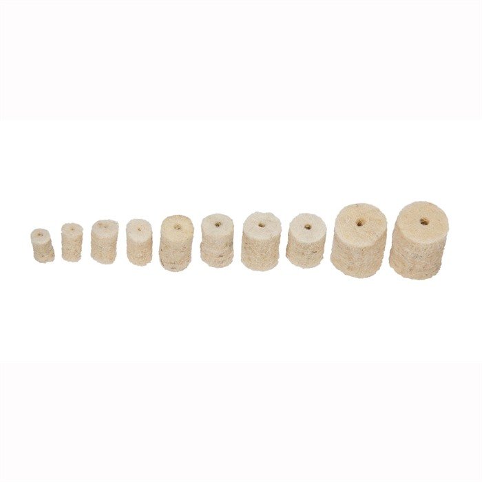 Tipton 243 Caliber 6mm Felt Cleaning Pellets 100 Count Nickel Plated Jag - Tipton - 243/6 MM