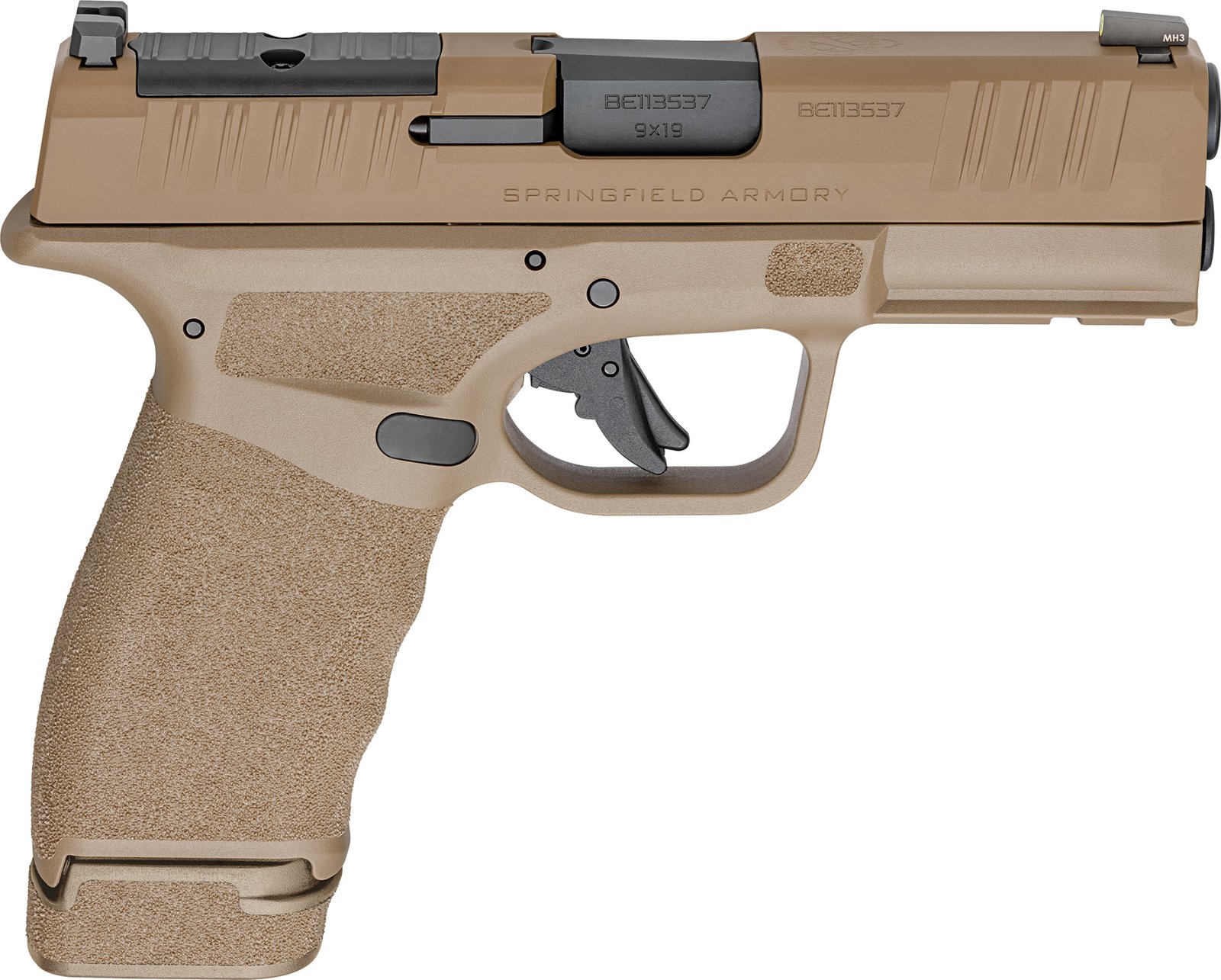 Springfield HCP9379FOSPLC Hellcat Pro OSP 9mm 3.7" FDE Tritium Sights