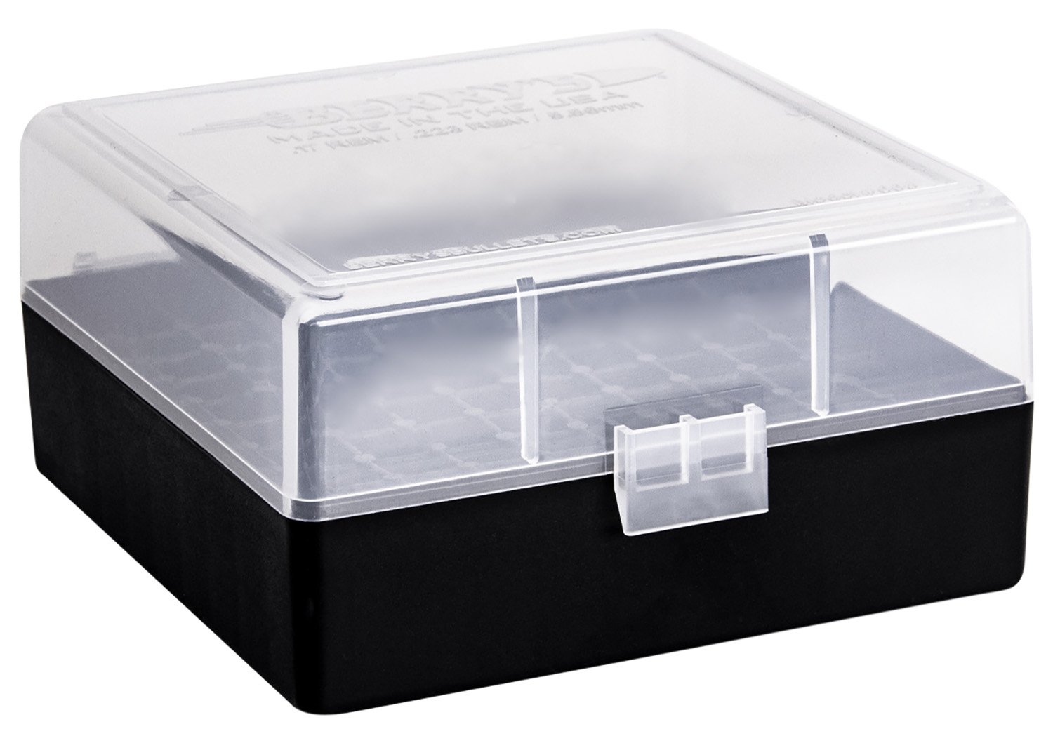 Berry's Ammo Box #005 - .223 Rem./5.56mm 100/rd Clear/Black - Berry's Mfg - AMMO BOX