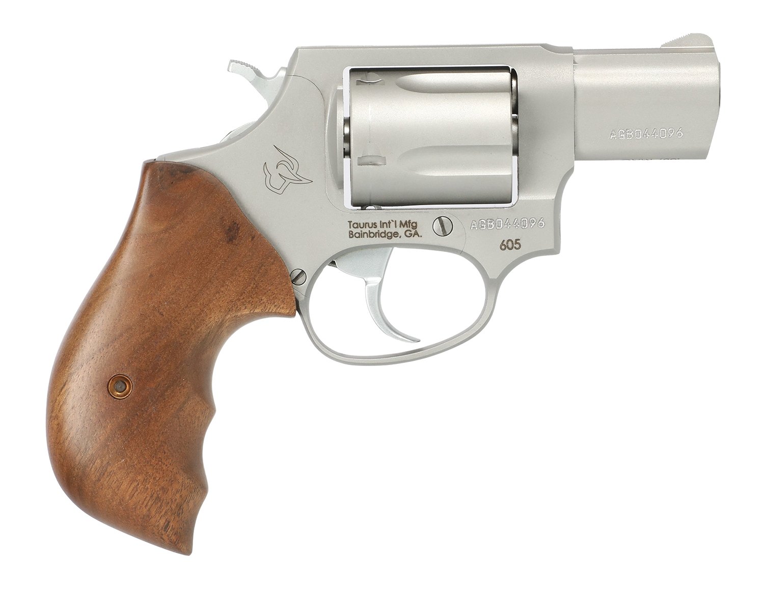 Taurus 605 357 Magnum 2 Inch 5 Round Matte Stainless Steel Walnut Grips - Taurus International Manufacturing, Inc. - 357 Magnum | 38 Special