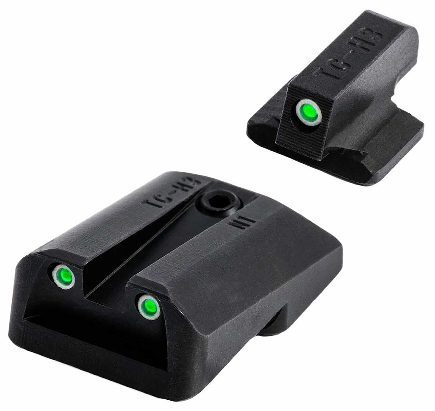 TruGlo TGTG231Z2W Tritium Pro Night Sights Black for CZ P10 Handguns