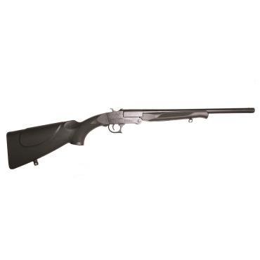 ATI Nomad 20 Gauge Break Action Shotgun 18.5" Barrel 1 Round 3" Chamber Bead Front Sight Checkered Synthetic Stock/Forend Matte Black/Blued - American Tactical Imports - 20 Gauge