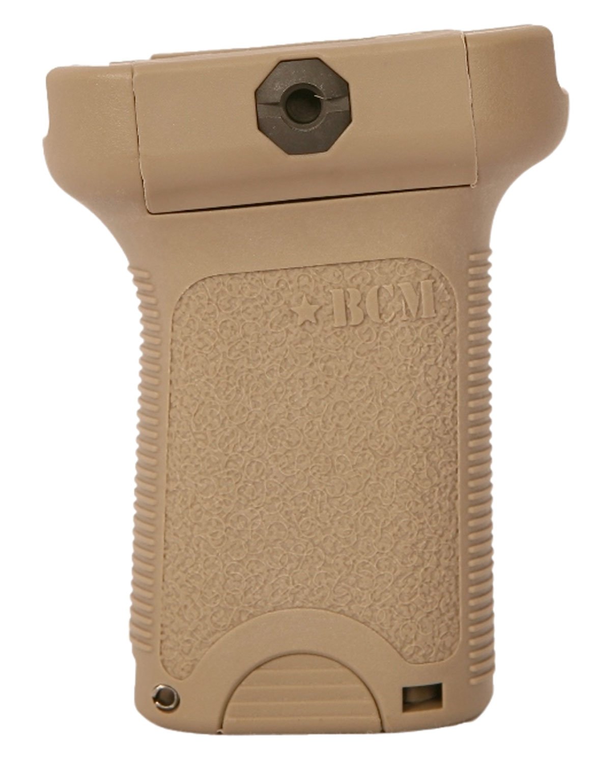 BCMGunfighter Short Vertical Grip FDE - Polymer, Textured, Storage for Picatinny - Bravo Company Manufacturing - BCMGUNFIGHTER