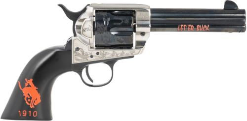 Pietta Pendleton Revolver 45 Colt 4.75 in. BLKw/Engraved FM/BRL/CYL 6 rd.