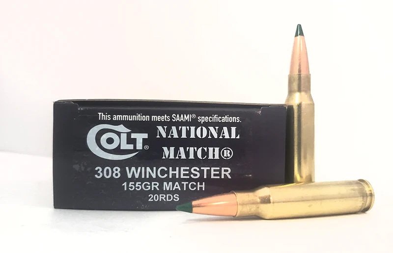 Buy DoubleTap 308W155CT .308 Win 155gr Colt National Match Ammo 20 Rounds online