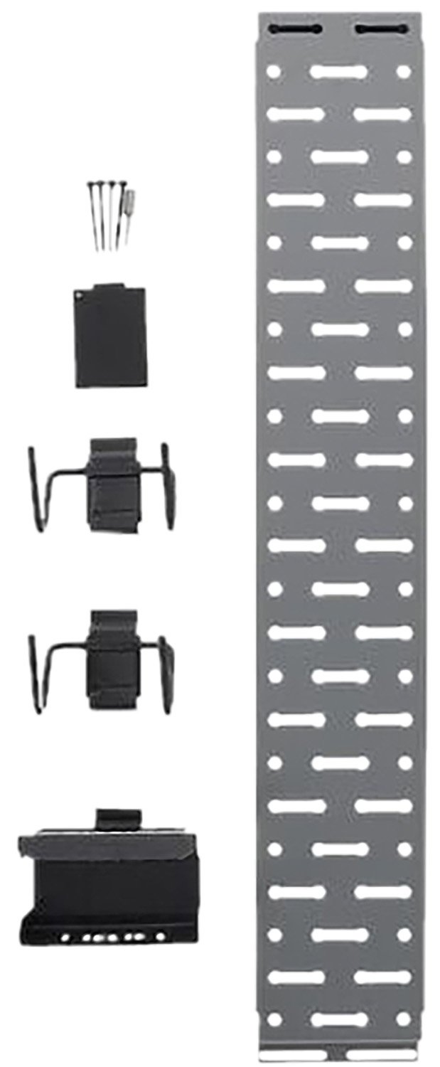 Lockdown 1215348 Securewall Handgun Kit Black/Silver Holds 2 Handguns