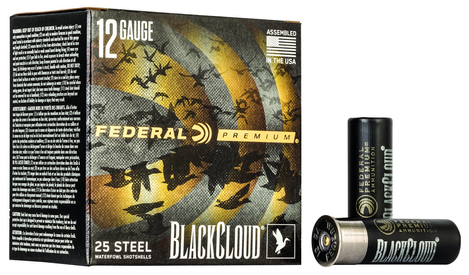 Federal PWBX1421 Black Cloud FS 12 Gauge 3 in 1.25 oz #1 Steel 25 Rounds - Federal Premium Ammunition - 12 Gauge