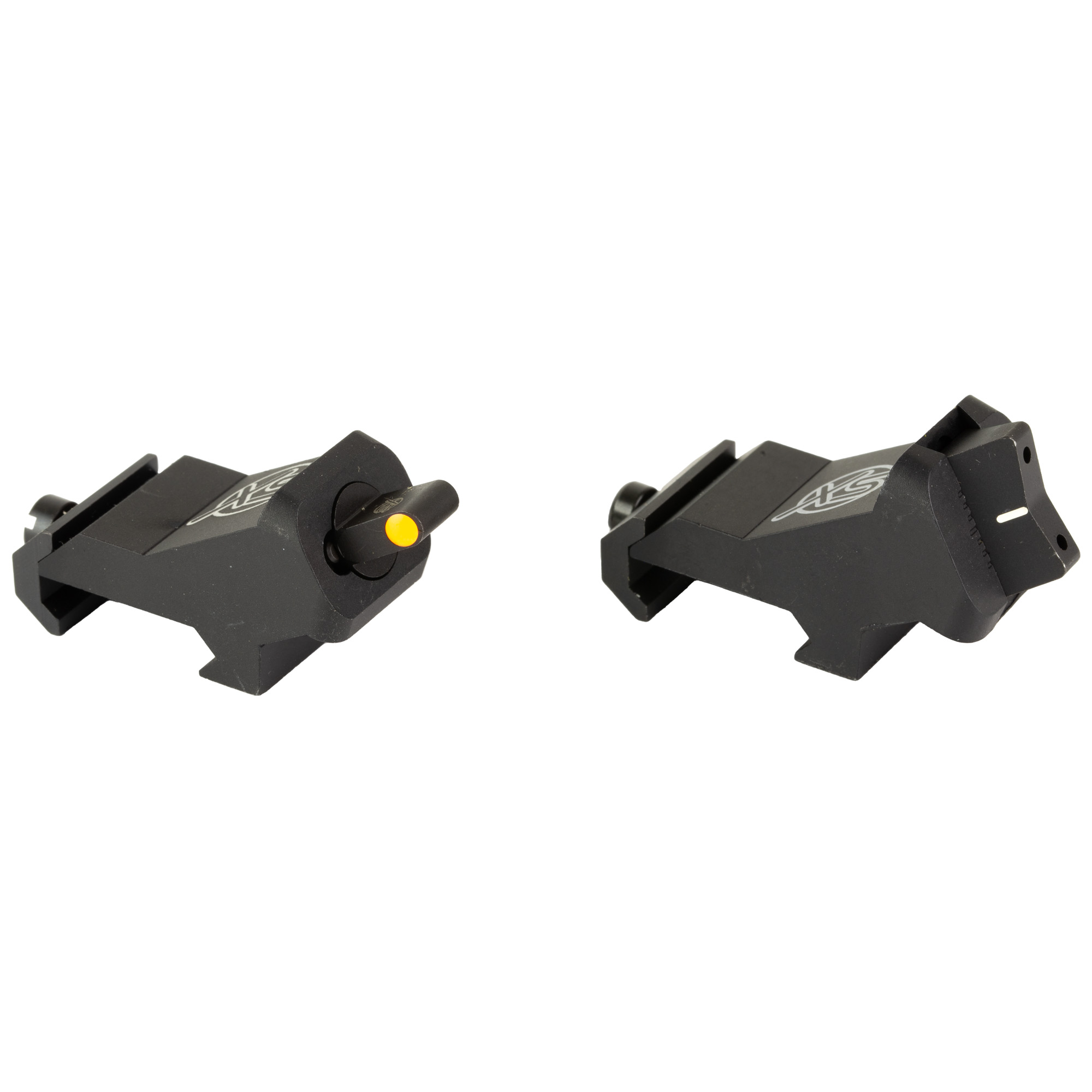 XS Sights AR00081N XTI2 45 deg Offset BUIS Set Black/Orange for AR-15
