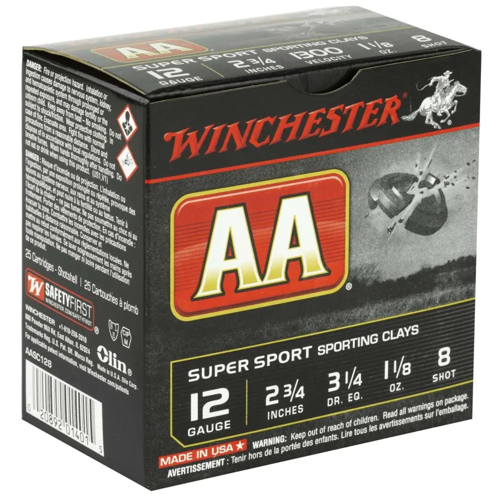 Winchester Ammo AASC128 AA Super Sport Sporting Clay 12Gauge 2.75" 1... - Winchester - LEAD