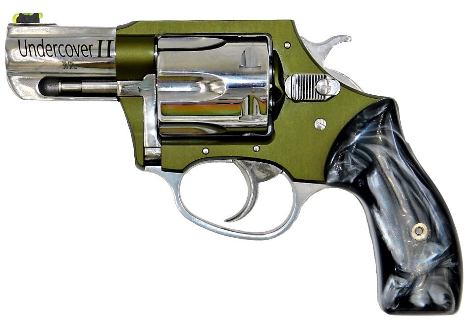 Buy Charter Arms 53624 Undercover II 38SPL Revolver, Green, 6RD, Pearl Grips online