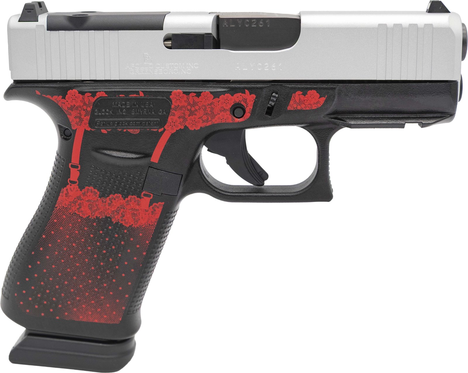 Glock 43X MOS 43X MOS 9mm Luger 15+1 3.410 Silver|Black Polymer