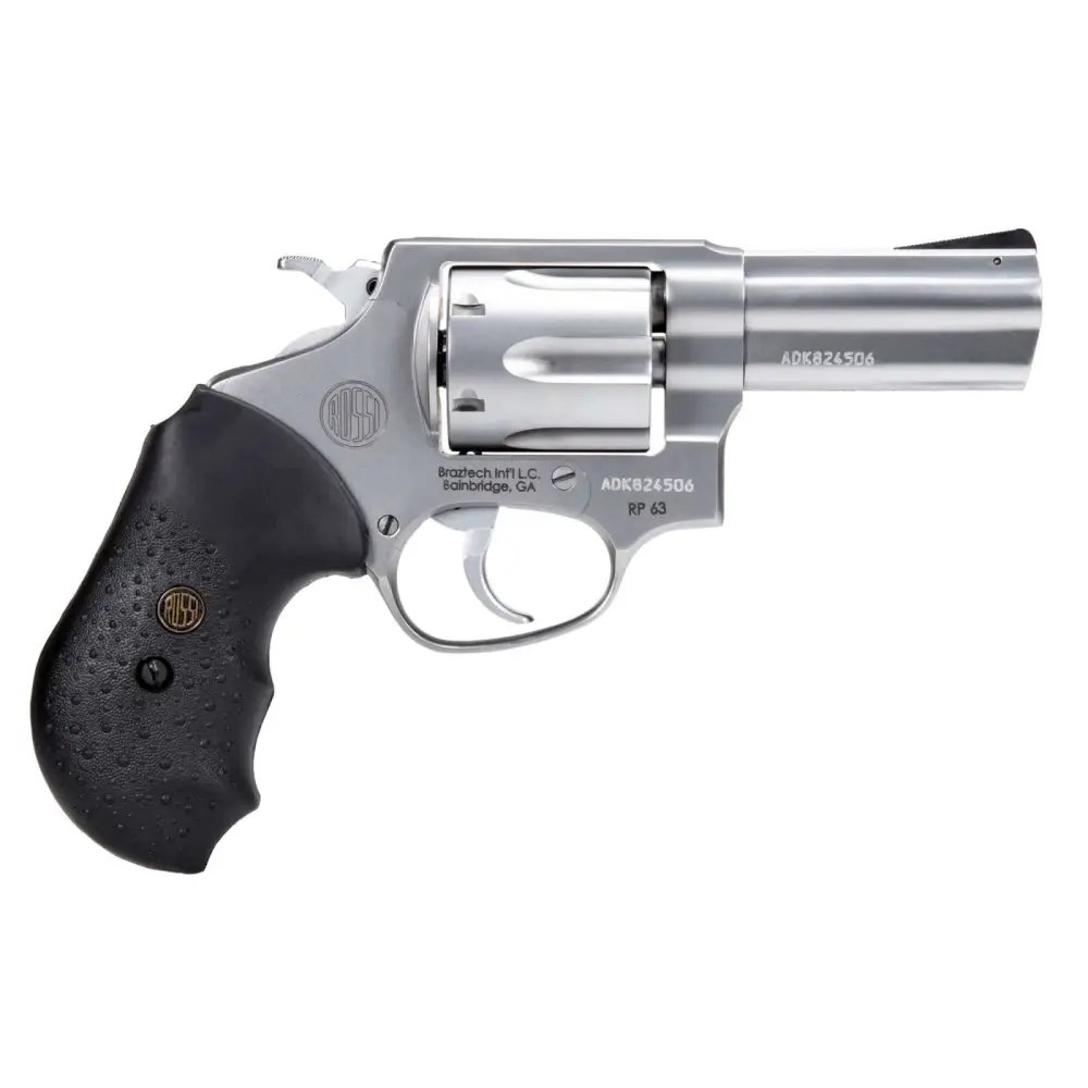 Rossi 2RP639 RP63 Revolver - .357 Mag, 3-Inch Stainless Steel Barrel, 6-Round Capacity, Rubber Grip, Satin Finish - ROSSI - DA/SA