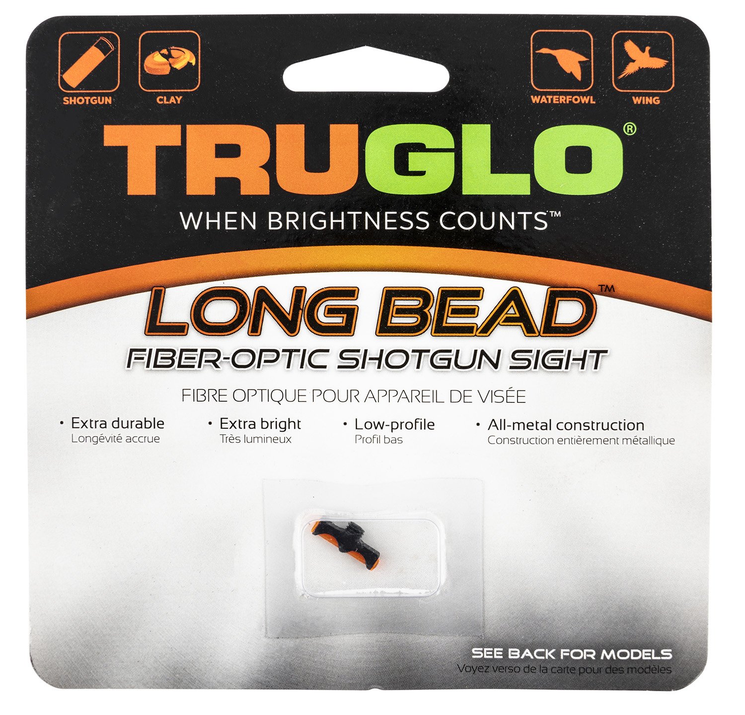 Buy TruGlo TG947ARM Long Bead Metal Universal Shotgun Fiber Optic Red 6-40 online