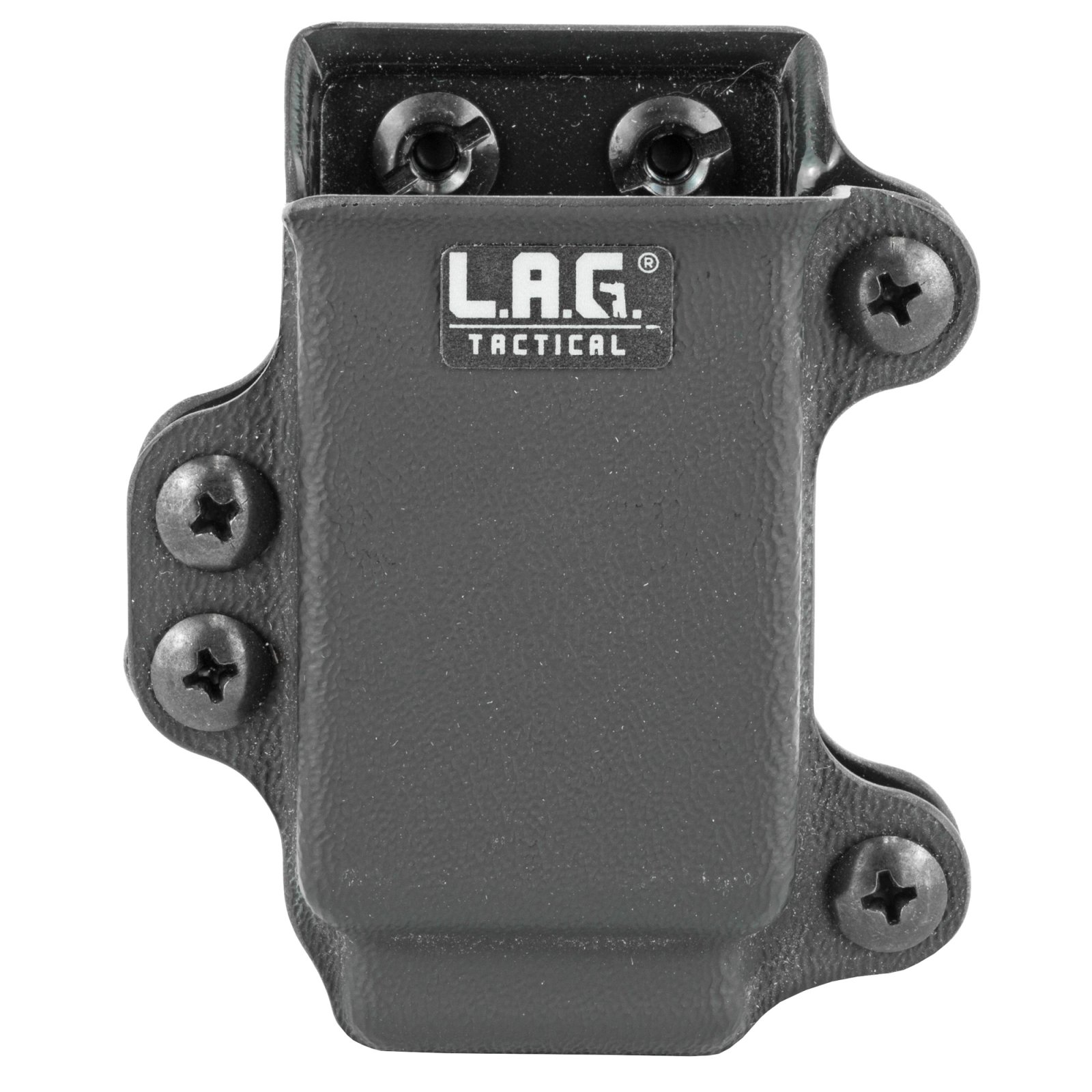LAG Tactical 34002 Kydex Pistol Mag Carrier, Double Stack .45/10mm, Black - L.A.G. Tactical, Inc. - .45 ACP/10mm Auto