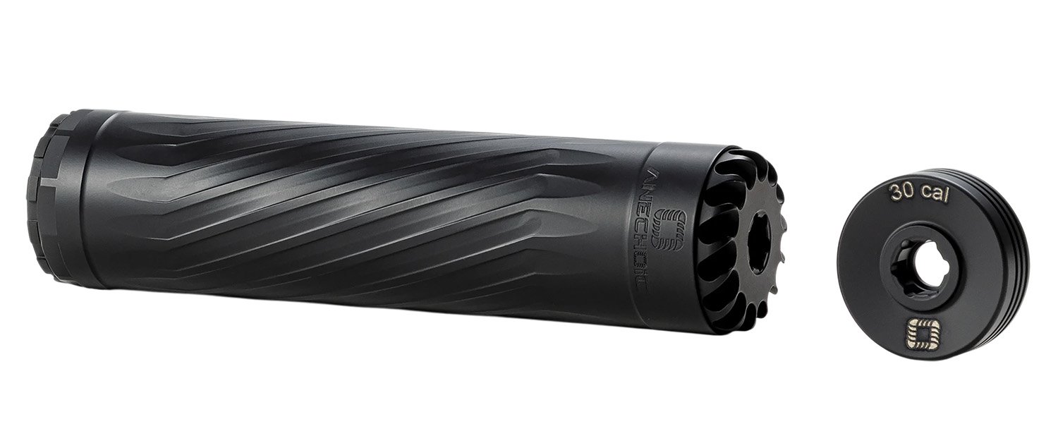 Anechoic X30B Titanium Suppressor 22-30Cal 1.62" Black 5/8"x24 - ANECHOIC - 22-30Cal