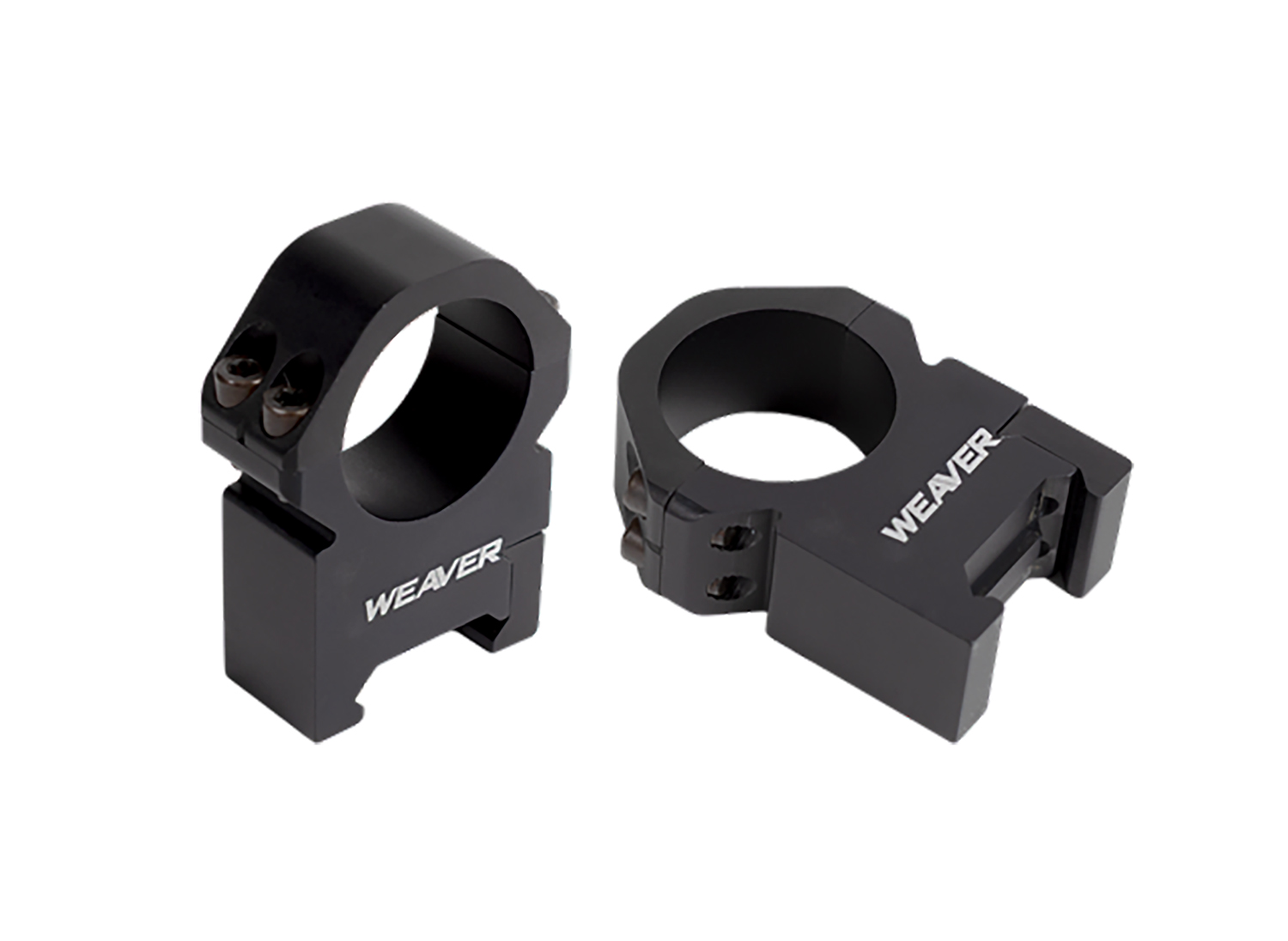 Weaver Precision Rings Matte Black 1 in. Medium