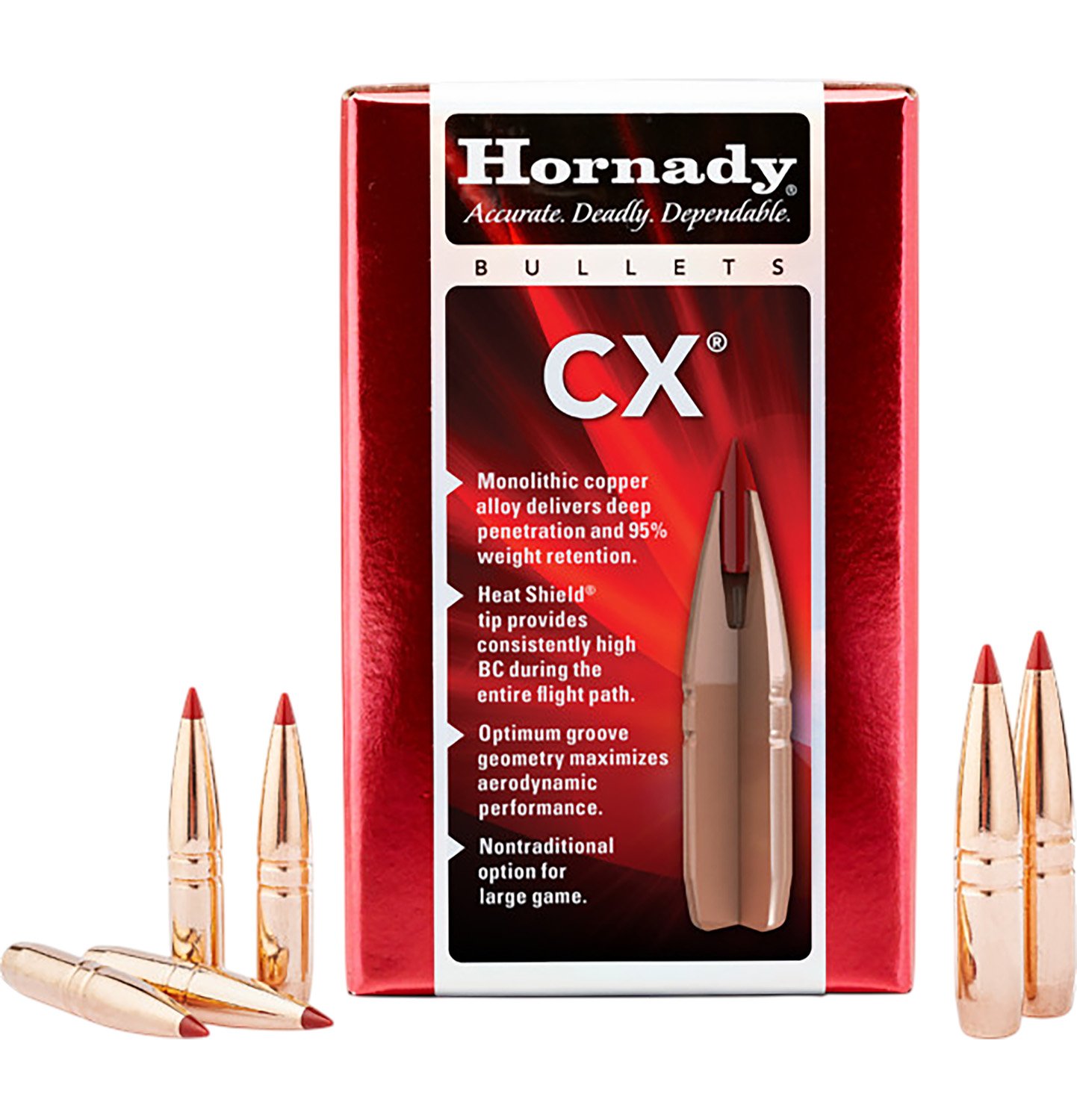 Hornady 33283 CX 338Cal 240gr 50 Per Box/15Case - Horn Hunter - .338