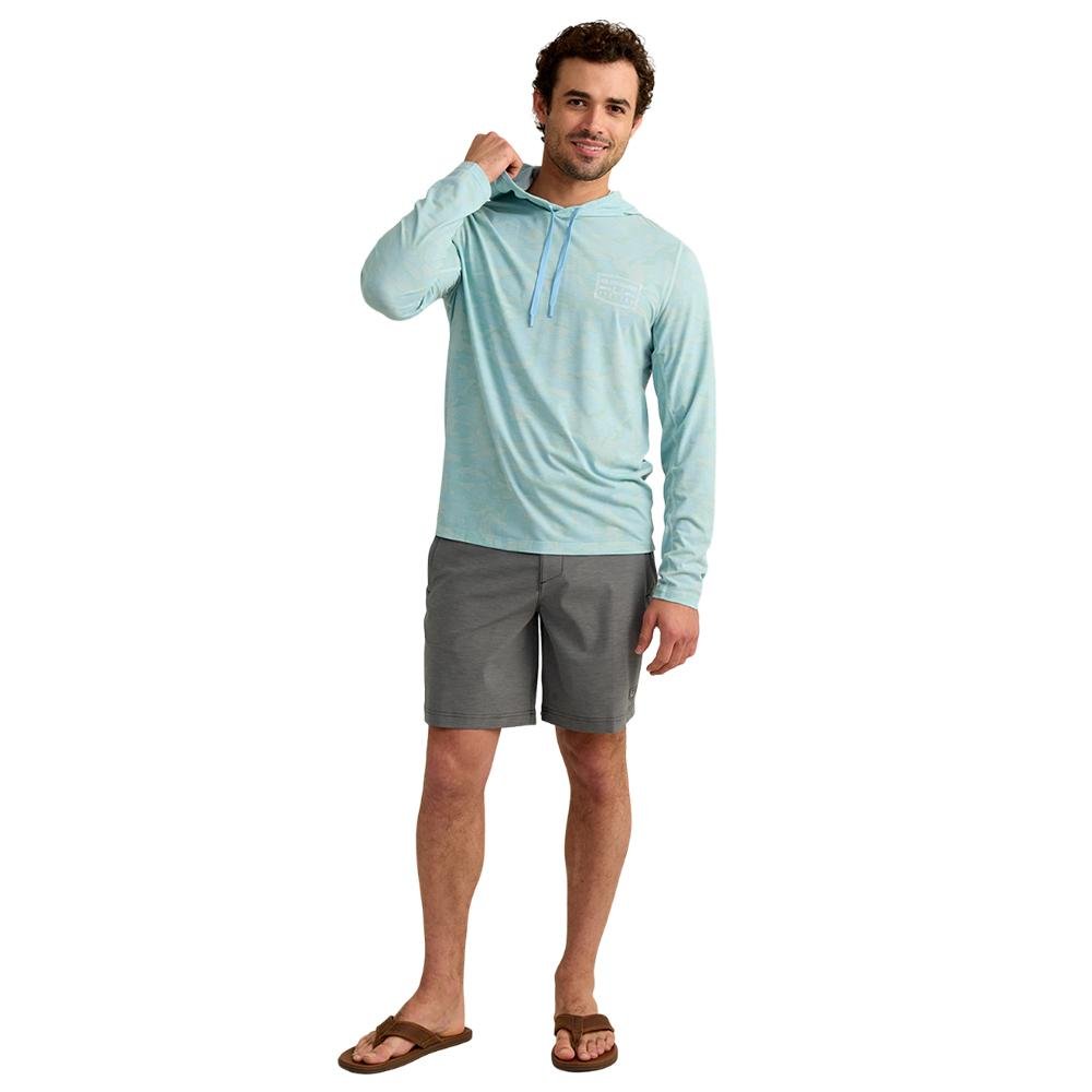 Buy Huk Drift Performance Hoodie Long Sleeve Shirt Heron Blue S online