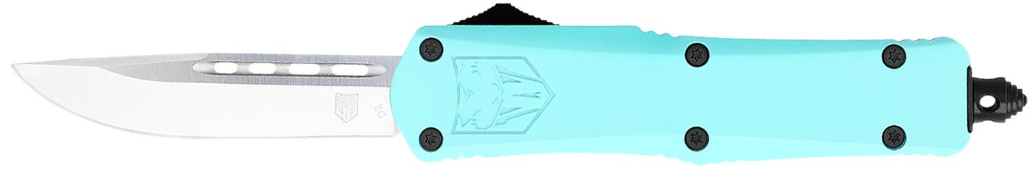 CobraTec STBFS3DNS FS-3 2.75" D2 Steel Blade, Mint Blue Handle Knife - CobraTec Knives - DROP POINT