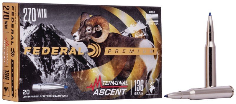 Federal Premium P270TA1 270 Win 136gr Ammo 20 Rounds Box