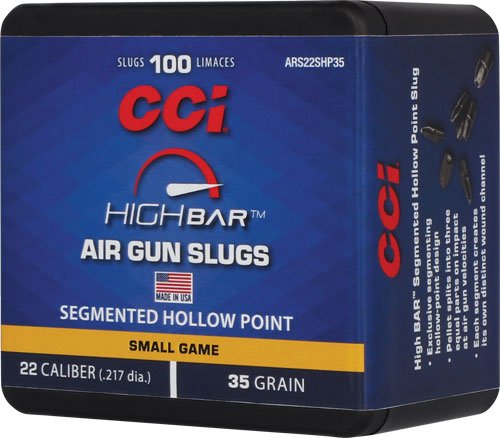 CCI HIGH BAR AIR PELLETS 22 35GR HP 100RD BOX