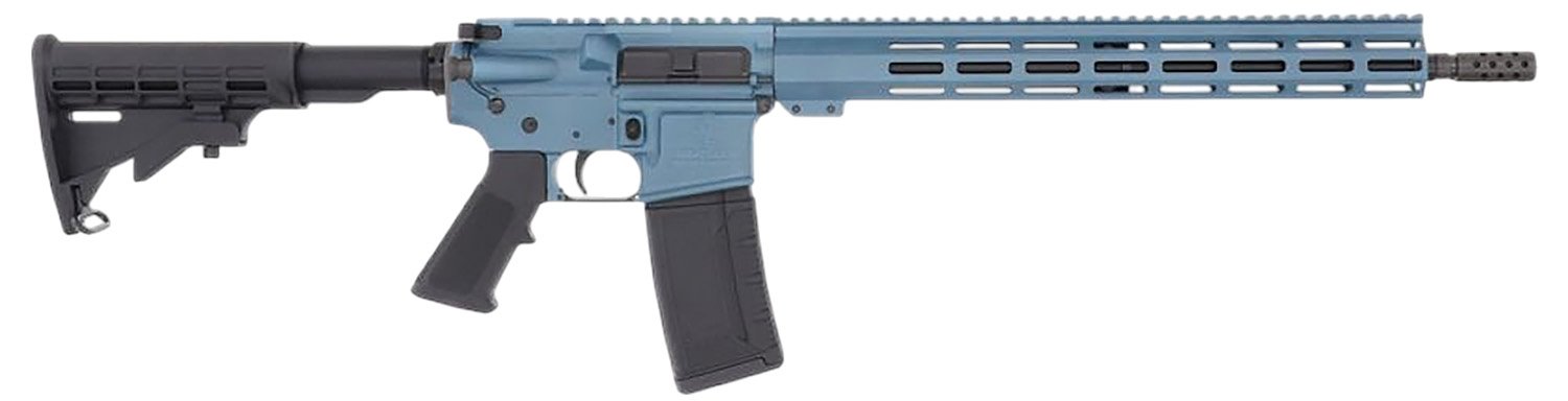 GLFA AR-15 Semi-Auto Rifle: .223 Wylde, 16" 1:8 Twist Heavy Barrel, 30-Round Capacity, Aluminum 7075 Frame, Cerakote Finish, M4 Feed Ramps, 7075 Upper, 33.25" Length, 6.8 lbs Weight - Great Lakes Firearms - .223 REM/5.56 NATO