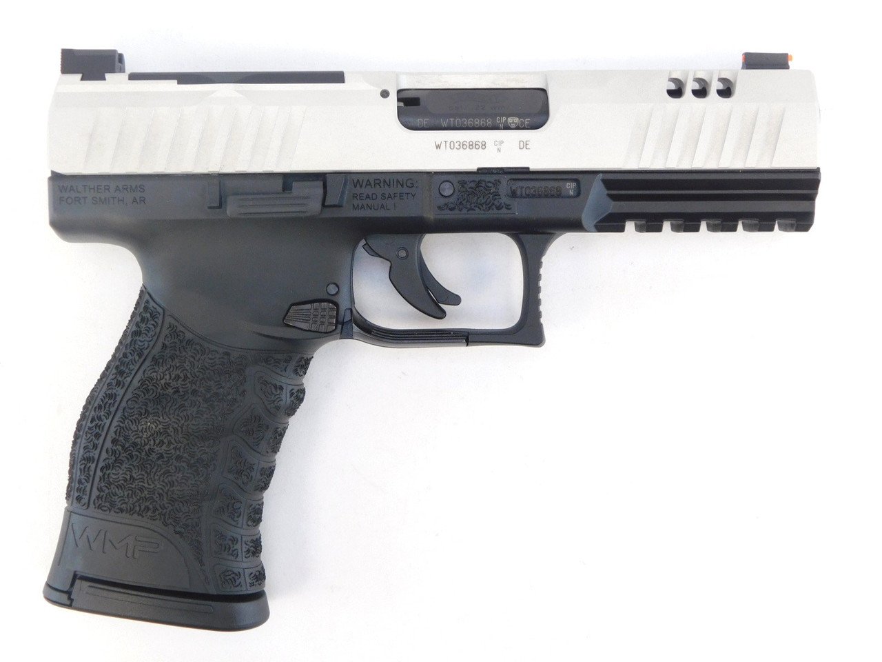 Walther 5220306 WMP .22WMR OR Pistol 4.3" Silver 15 Rds 2 Mags - Walther - 22 Magnum