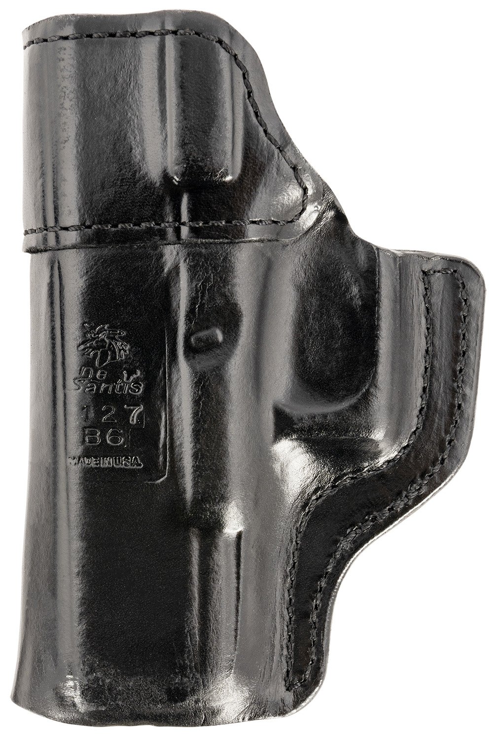 DeSantis 127BAB6Z0 Inside Heat IWB Black Leather Holster Glock 19/23 RH
