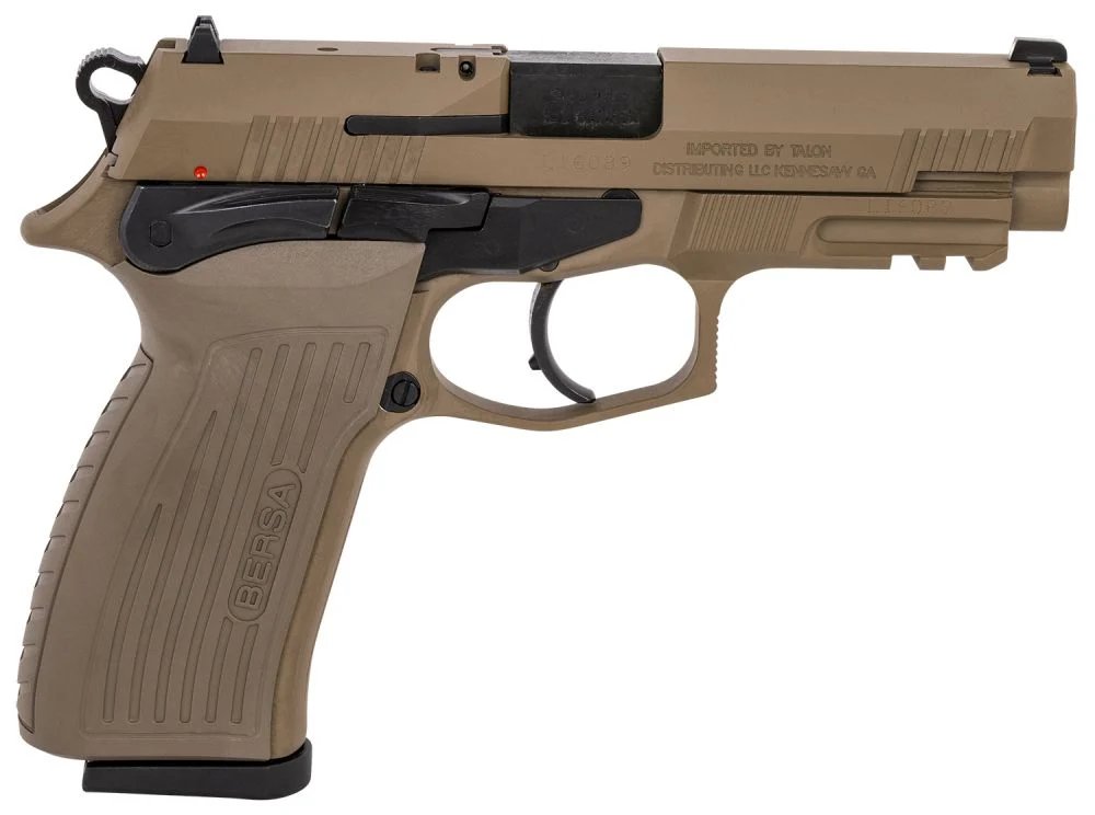 Bersa TPR9FDE 9mm Pistol, FDE, 4.25" Barrel, 17-Round Capacity - Bersa - 9MM