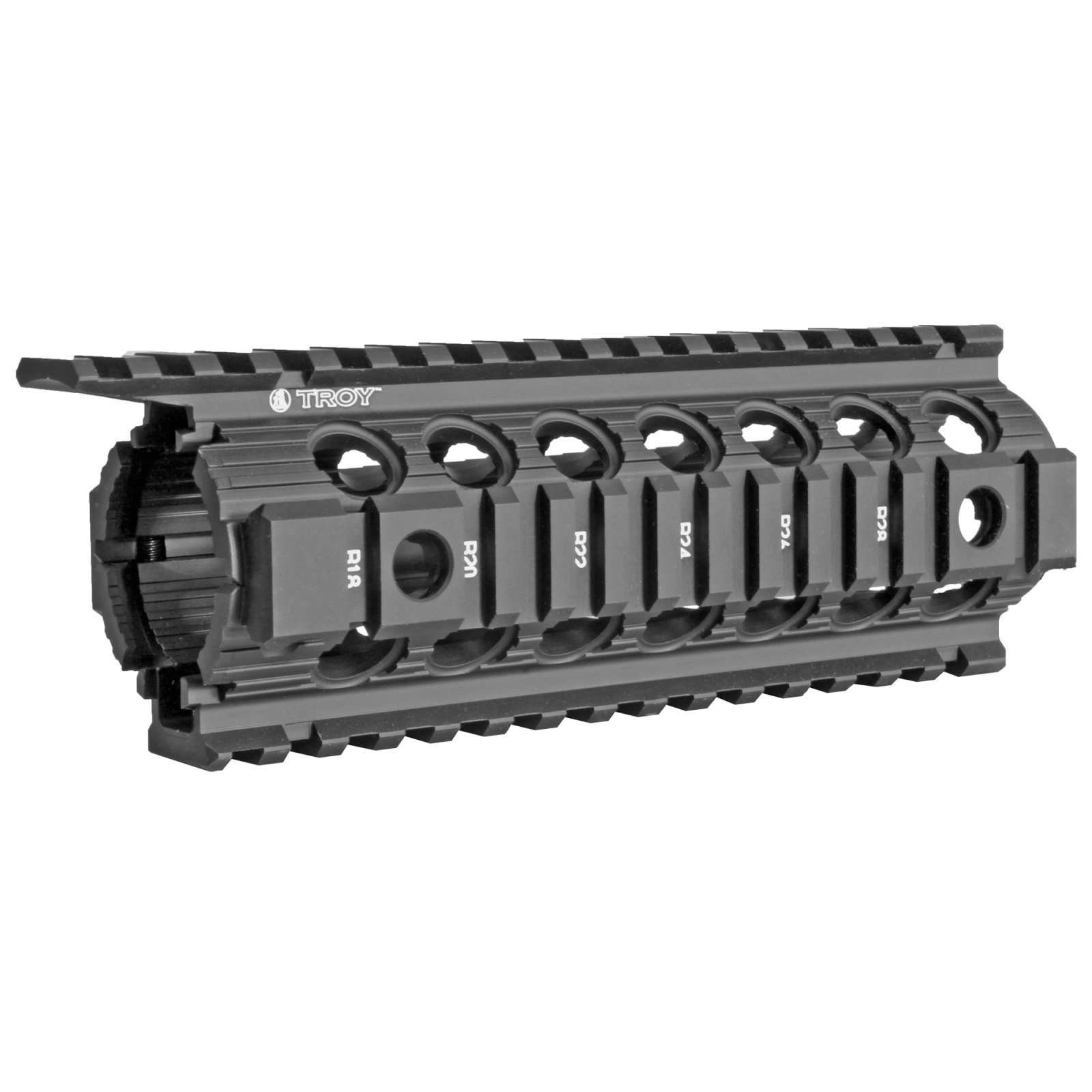 Troy SRAIDIDD7BT00 Battle Rail 7" Aluminum Black Anodized M16/M4