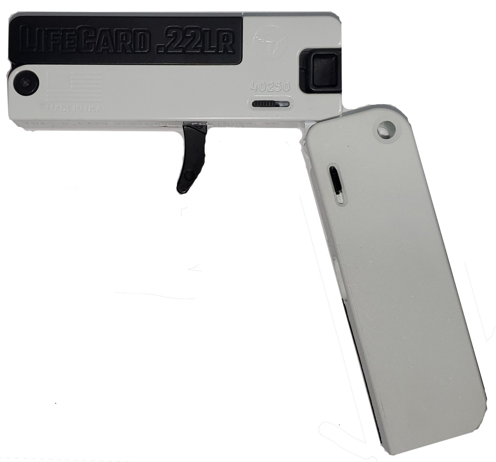 Trailblazer Lifecard 22LR Poly Stormtrooper: Folding Single-Shot .22 Caliber Pistol - Trailblazer Firearms LLC - .22 LR