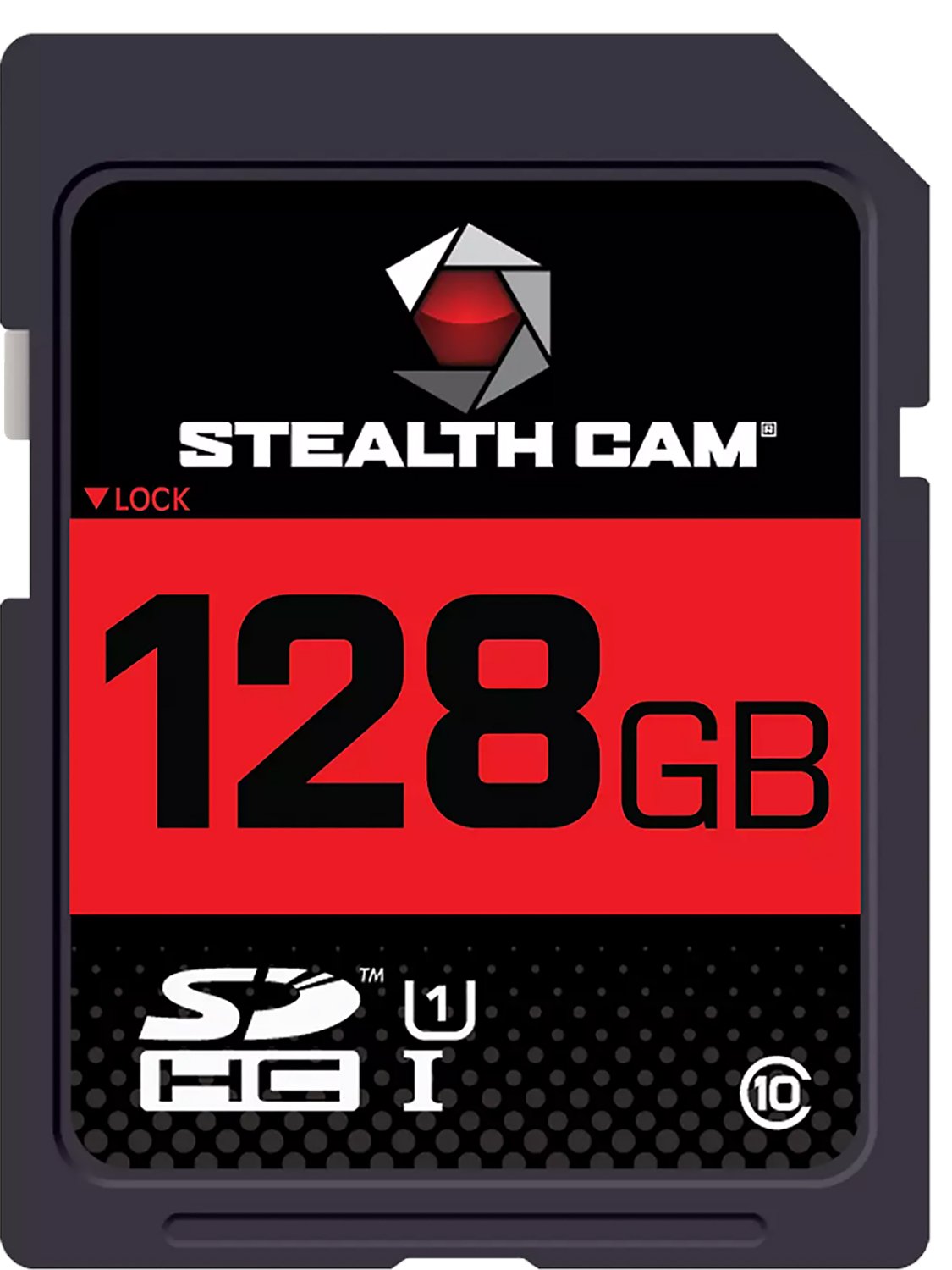 Walker's STC128GB SD Card 128GB Class 10 Black/Red High-Speed - STEAL