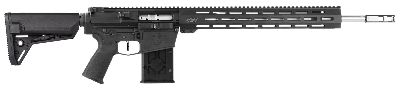 Alex Pro Firearms RI252 DMR 2.0 .22-250 Rifle, 18" SS Barrel, MLOK, Black