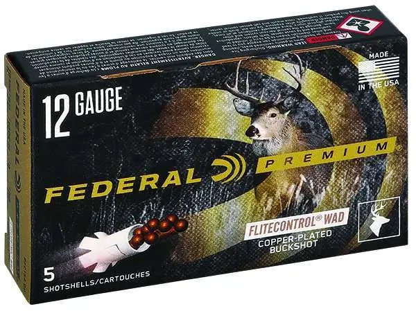 Federal PFC154 00 Buck 12 Gauge 2.75 in 9 Pellets 1325 fps Shotgun Shell - Federal Premium Ammunition - 12 Gauge