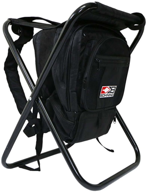 Bohning Shooters Stool 7010558BK - Built-in Coolers, 300lb Capacity, Steel Frame