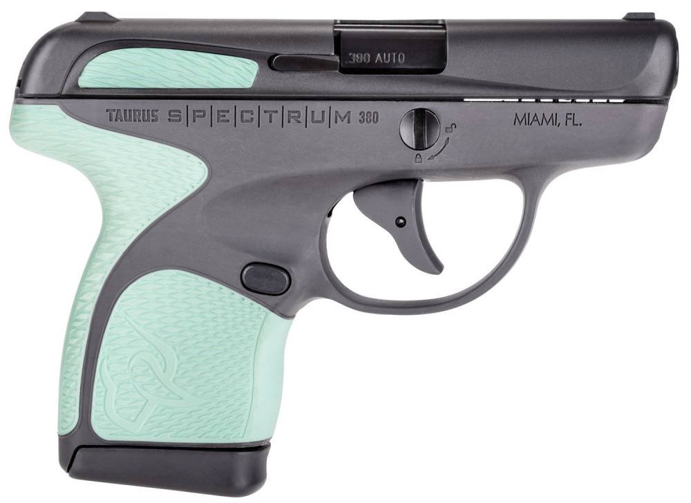 Taurus 1007031216 Spectrum 380 Automatic Colt Pistol (ACP) Double 2.80" 6+1/7+1 Gray Polymer Frame Mint Synthetic Grip Black Carbon Steel Slide
