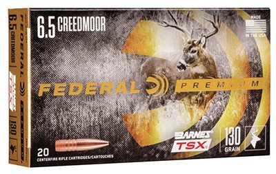 Federal P65CRDBTSX1 6.5 Creedmoor 130gr Barnes TSX 20rd Rifle Ammo - Federal Premium Ammunition - BARNES TSX