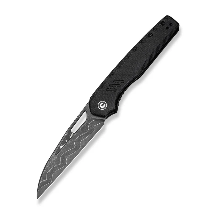 Buy CIVIVI Guile Black Canvas Micarta Front Flipper Thumb-Hole Knife online