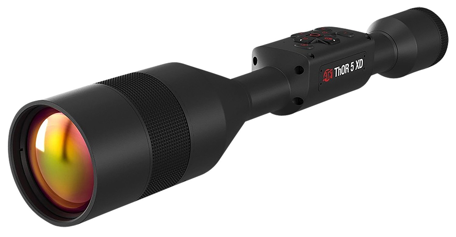 ATN Thor 5 Thermal Rifle Scope, 3-30x Magnification, Quad Core, 1280x60fps Video, WiFi & Bluetooth, Weather Resistant, USA Made