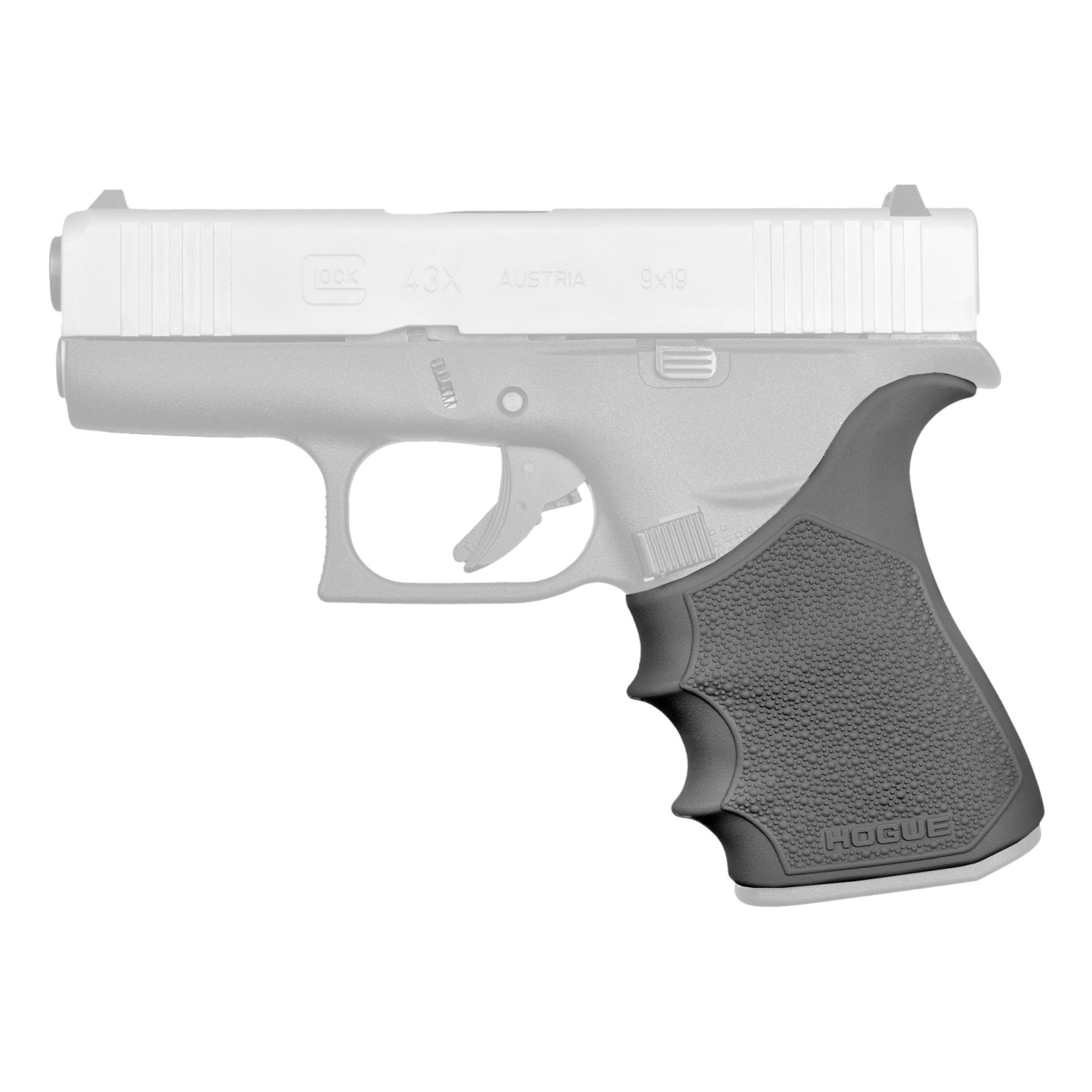 Hogue HandAll Beavertail Grip Sleeve Glock 43X 48 - Black