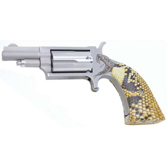NAA Mini Antivenom Revolver 22 Mag 1 5/8" Barrel Snakeskin Boot Grip