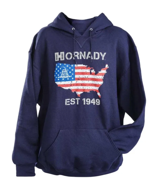 HORN 99613XXXL USA Heritage Hoodie Navy 3X - Hornady