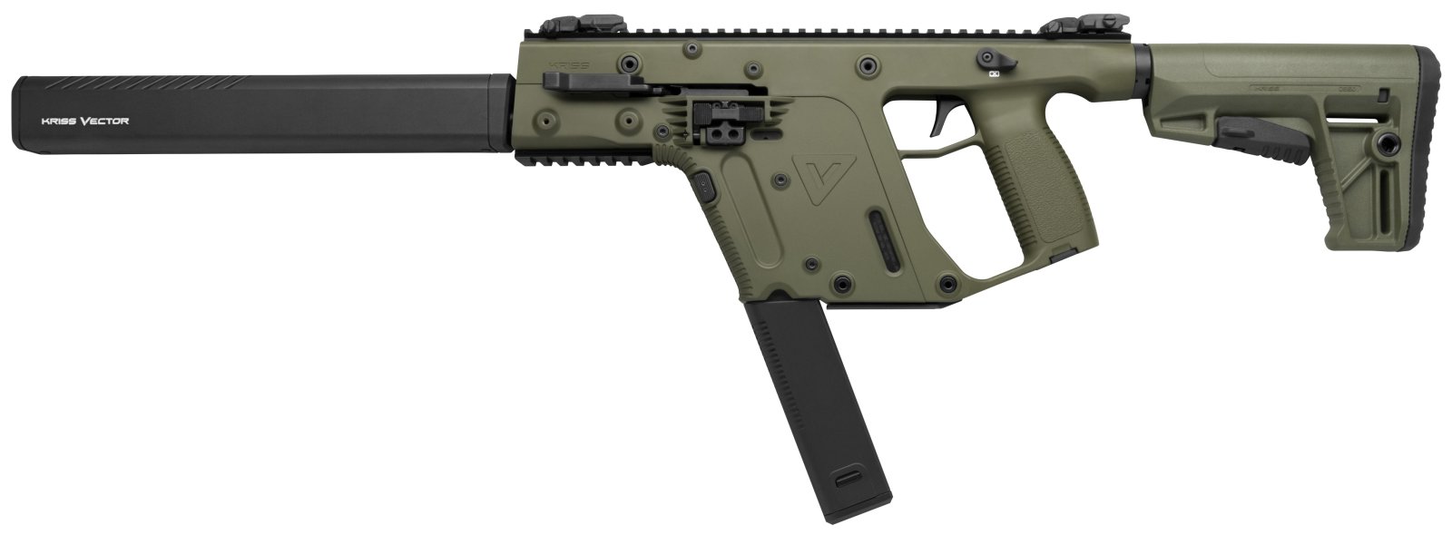 Rifle KRISS Vector CRB Gen2 9mm 16" Barrel 17 Rounds Olive Drab Green - Kriss USA - 9mm