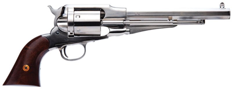 Buy Cimarron 1858  Model Army Conversion Revolver .45 Colt 8" Barrel Nickel online