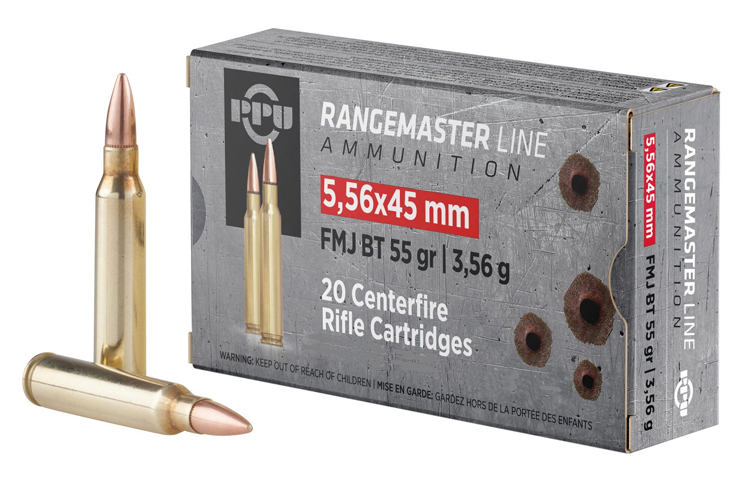 Buy Rangemaster PPRM5561M 5.56x45mm NATO 55gr FMJ BT 1000rds with Metal Can online