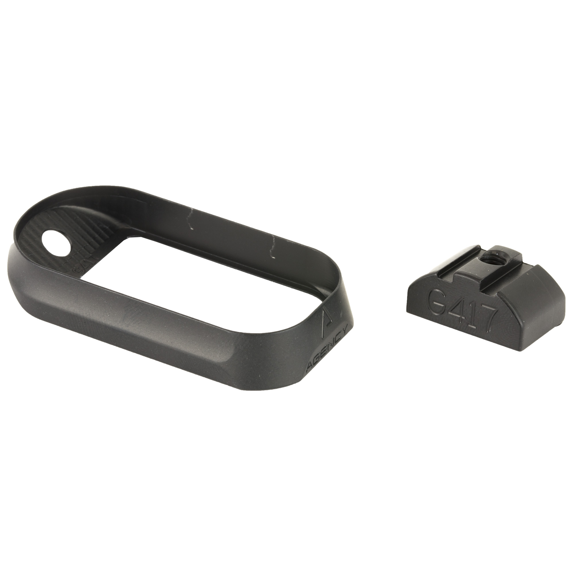 Agency Arms Magwell No Back Strap Fits Glock 17 Gen4 Black Finish - Agency Arms