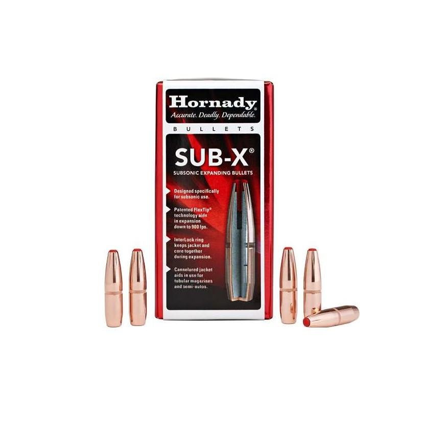Hornady 33394 Sub-X 338Cal 307gr 50 Per Box-15Case - Hornady Manufacturing Company - .338