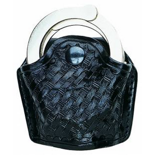 Buy Aker Leather Open Top Hinged Handcuff Case Belt Loop Riveted online