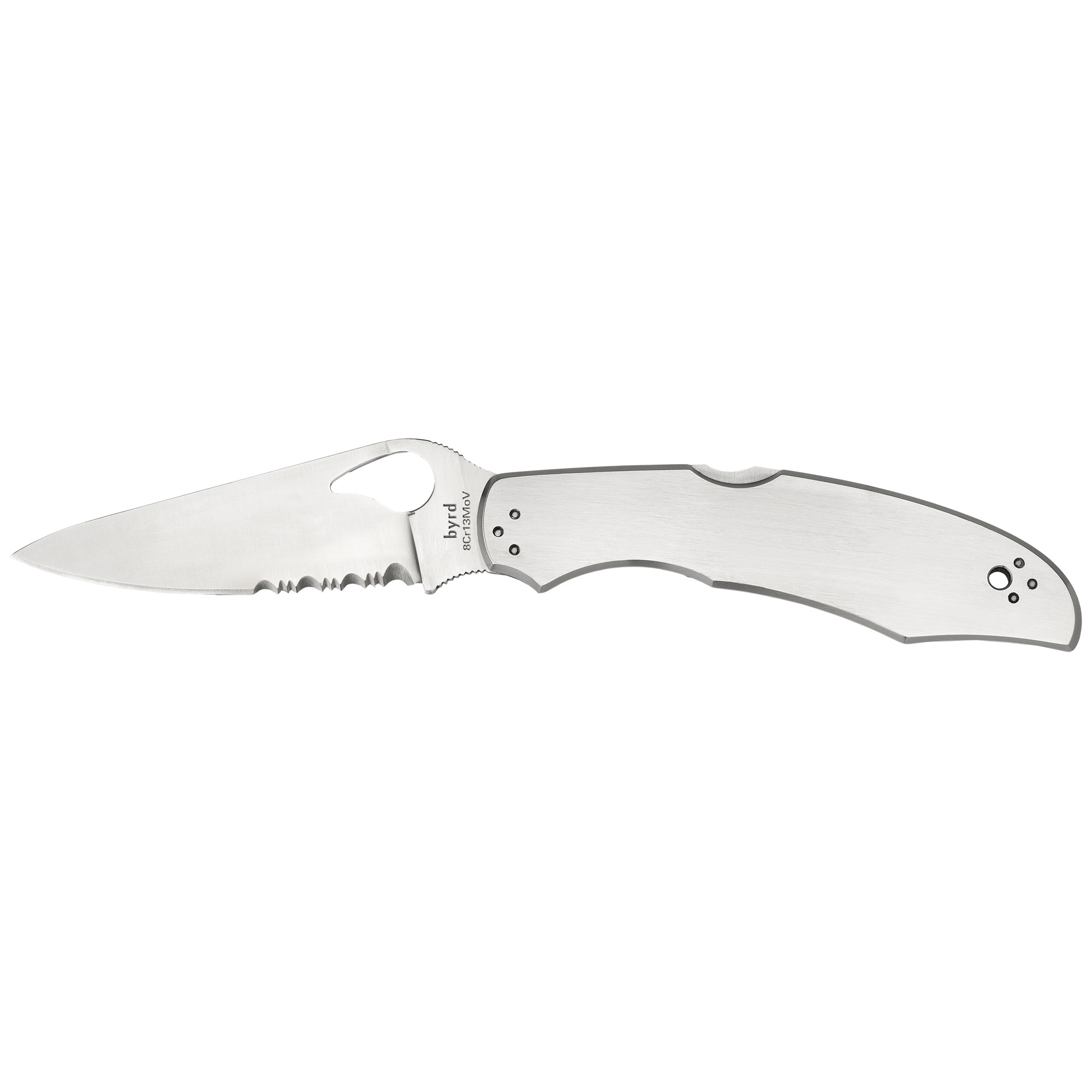 Spyderco BY03PS2 Byrd Cara Cara 2 3.75" Part Serrated Folding Knife