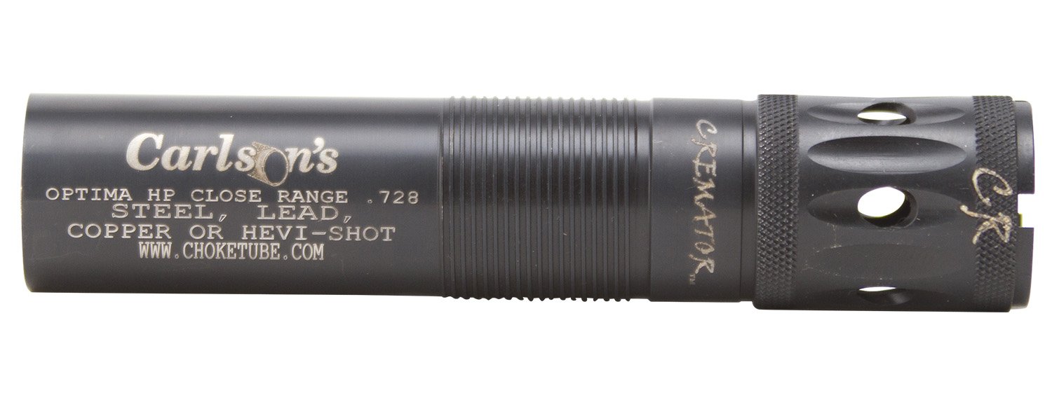 Carlson's Choke Tubes 11563 Cremator Beretta Optima HP 12 Gauge Close Range Ported Steel - Carlson - 12 GAUGE